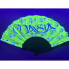 Abanico fluorescente verde