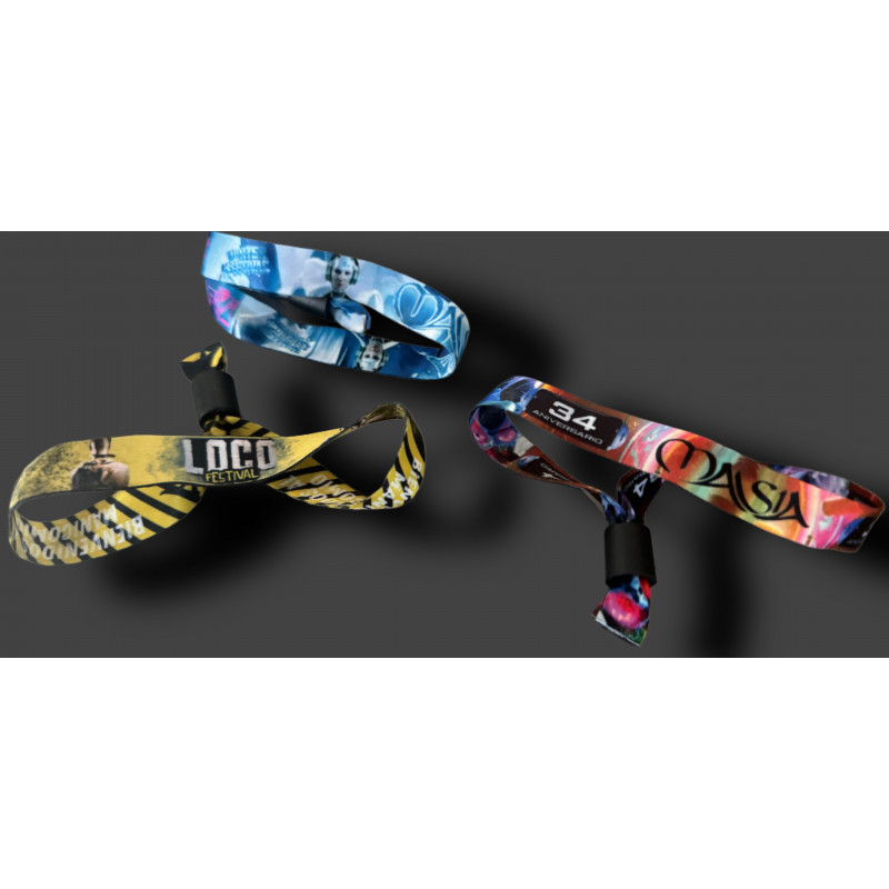 Pack 3 pulseras Masia en tela anteriores fiestas