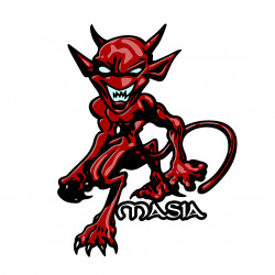 Pegatina Demonio Vintage