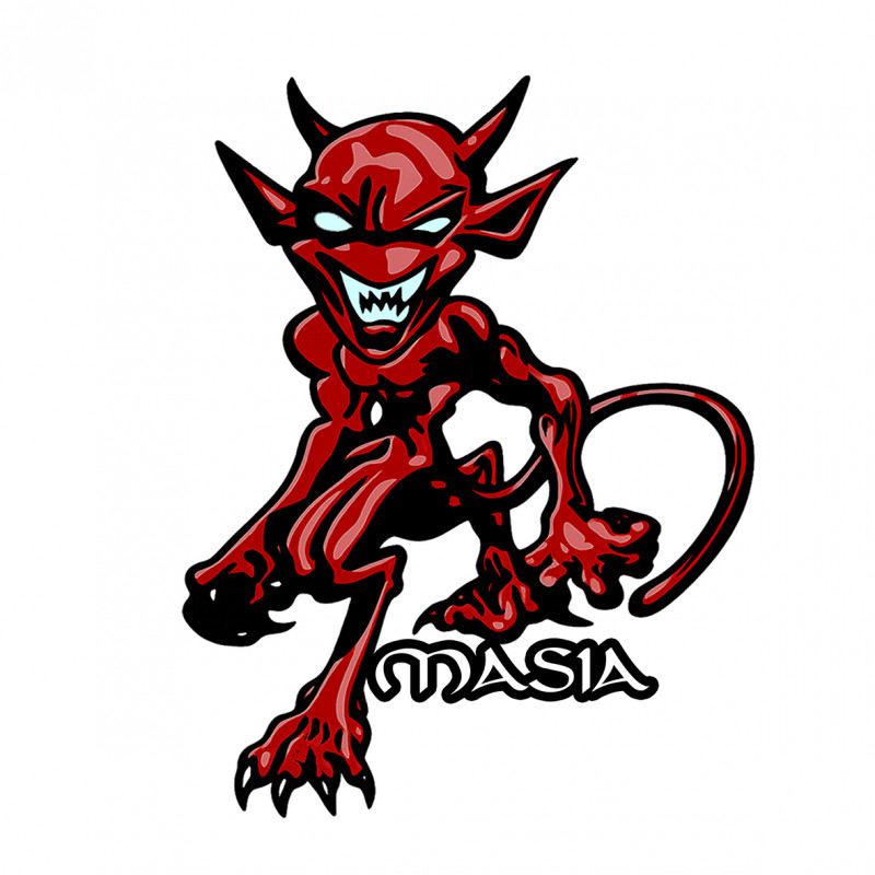 Pegatina Demonio Vintage